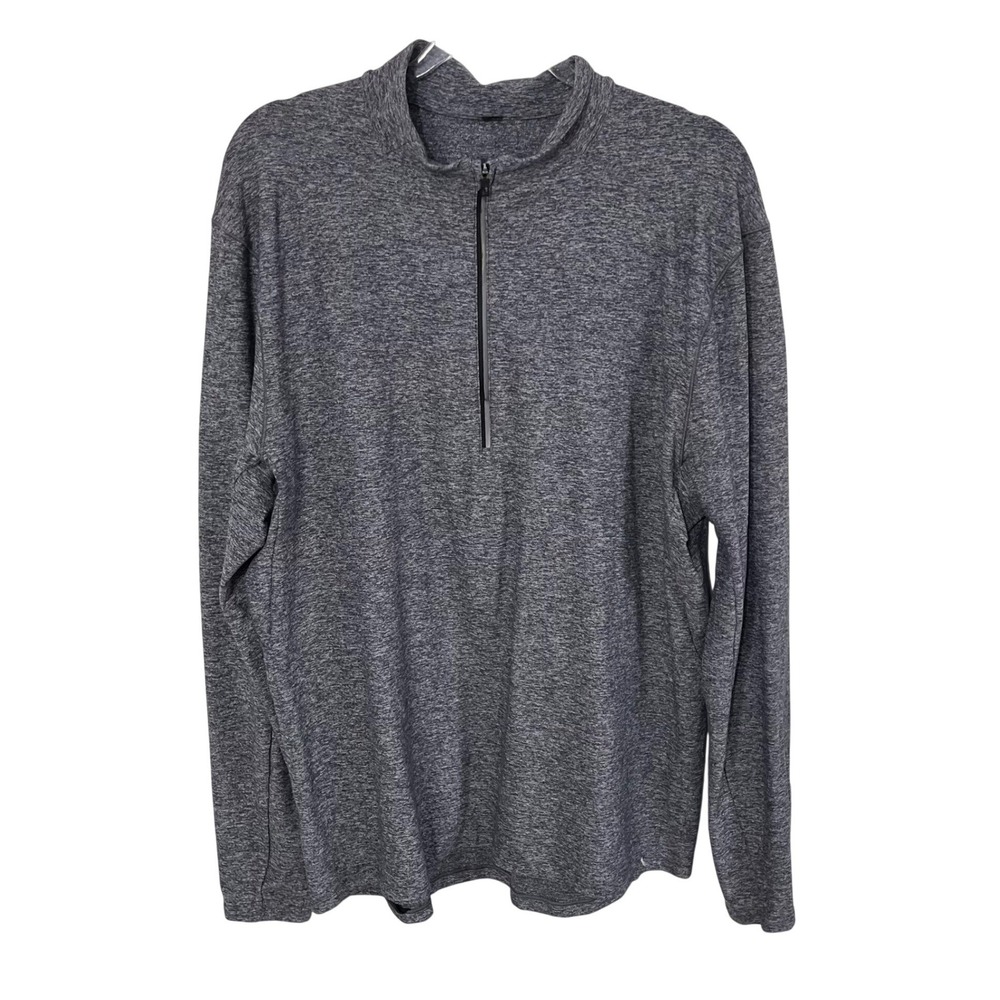 Lululemon Surge Warm 1/2 Zip Active Pullover LM3AN8S Heather Gray‎ Size XL